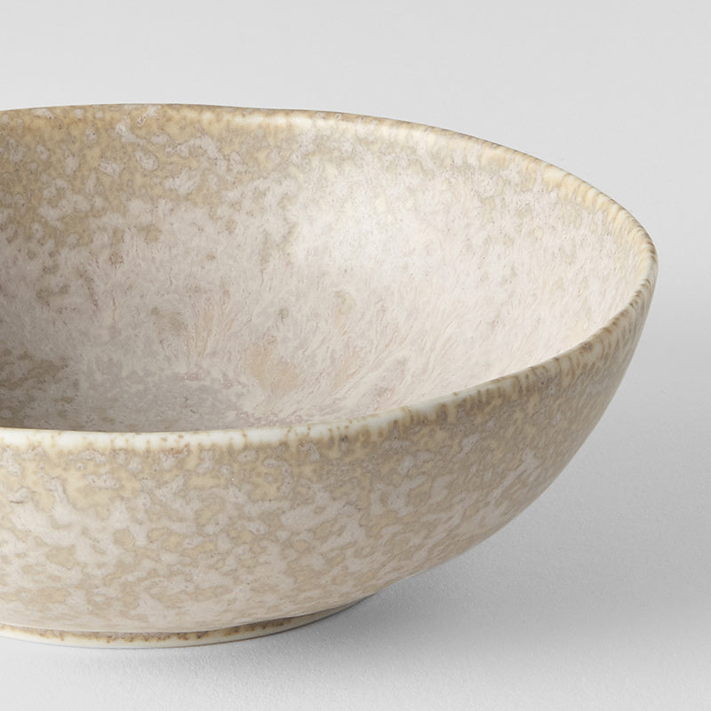 Bowl Oval 14cm White Fade Glaze