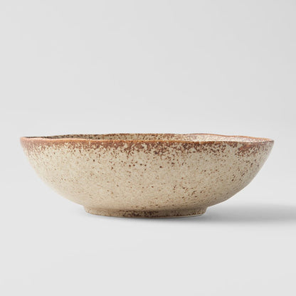 Bowl Oval 16cm Sand Fade Glaze