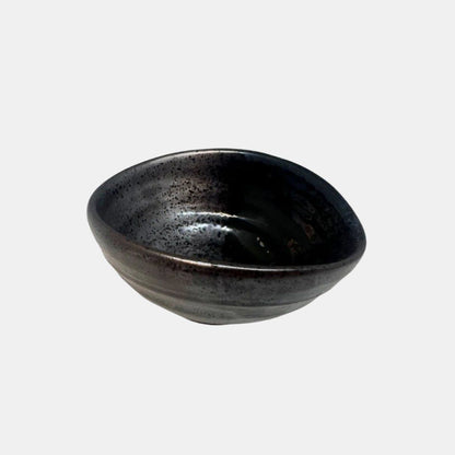 Bowl Small 10cm Metallic Black Glaze