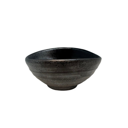 Bowl Small 10cm Metallic Black Glaze