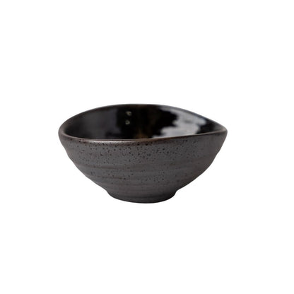 Bowl Small 10cm Metallic Black Glaze