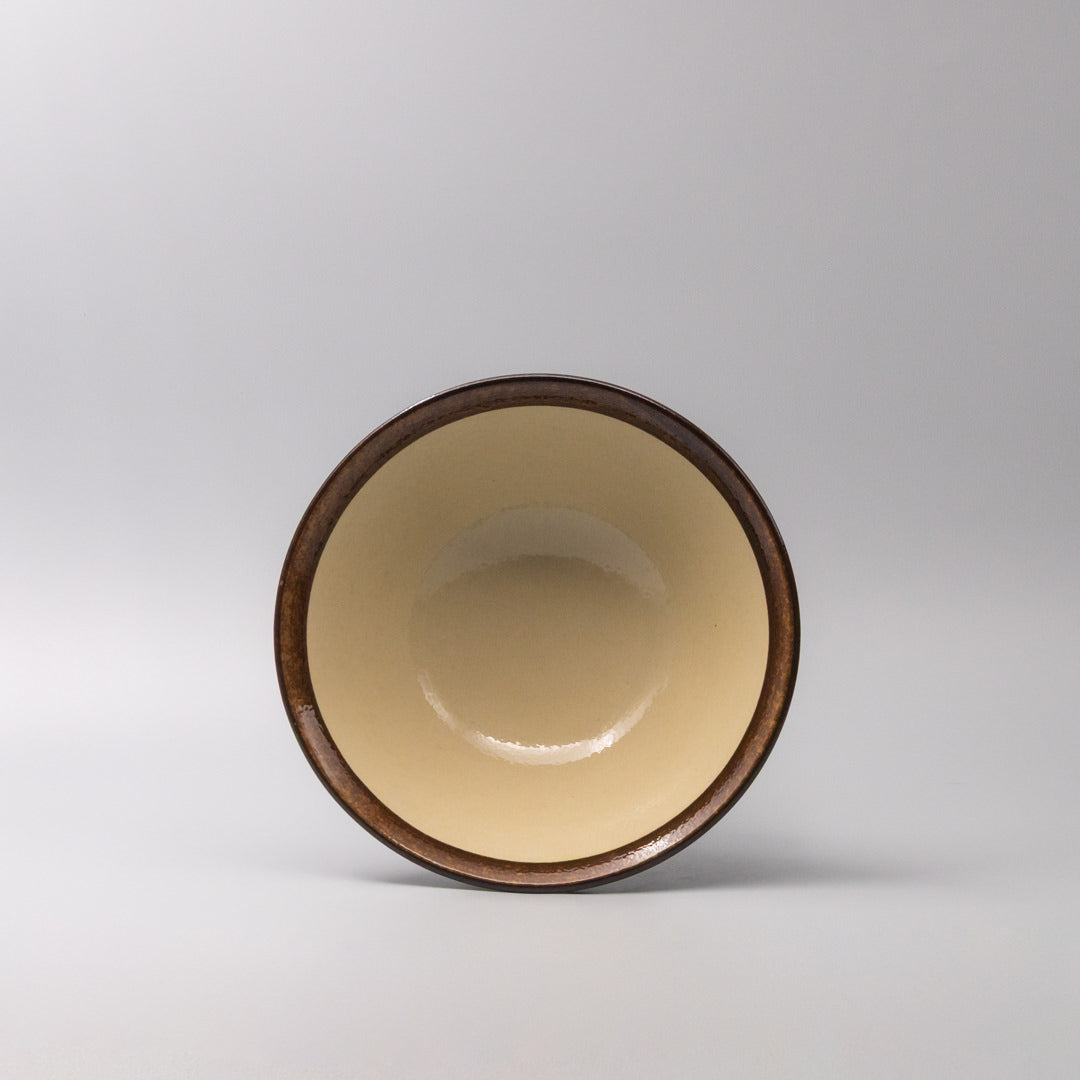 Udon Bowl 22cm Toffee Mon Glaze