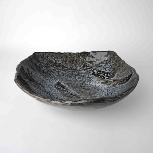 Platter 26.5cm Shiranami Glaze