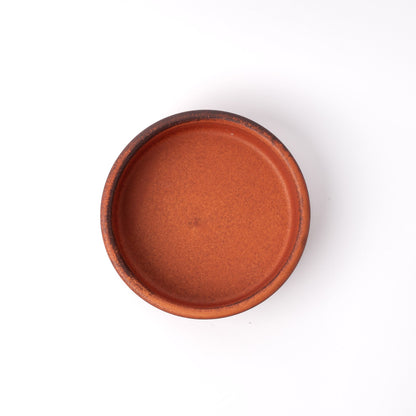 Orange Donabe 13cm Oven Dish High Side
