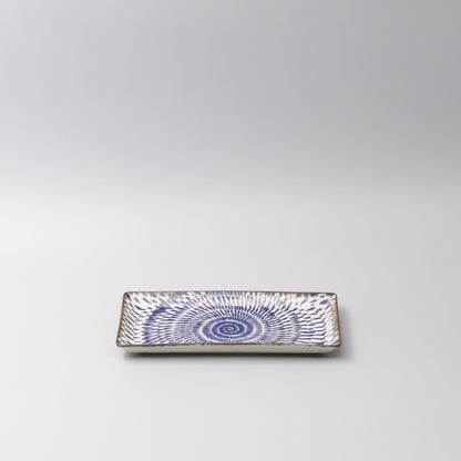 Sushi Plate 25cm Speckled Swirl Design