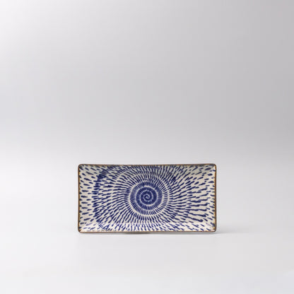 Sushi Plate 25cm Speckled Swirl Design