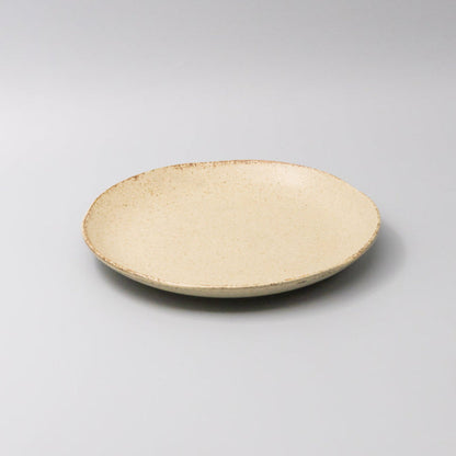Plate Dinner Organic Shape 24cm Sand Fade Glaze