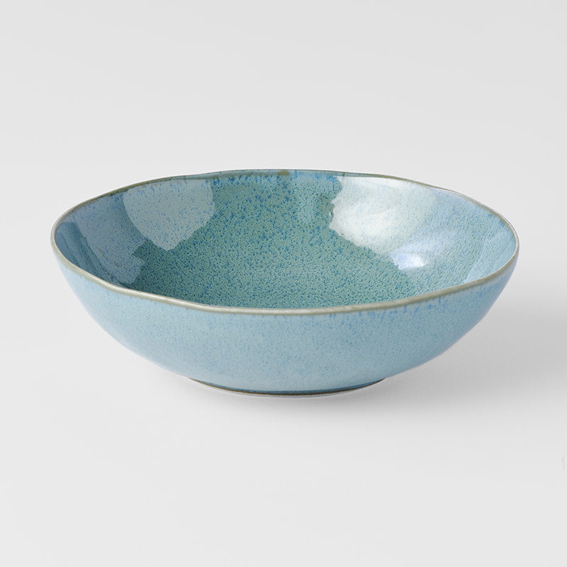 Bowl Oval 16cm Peacock Glaze
