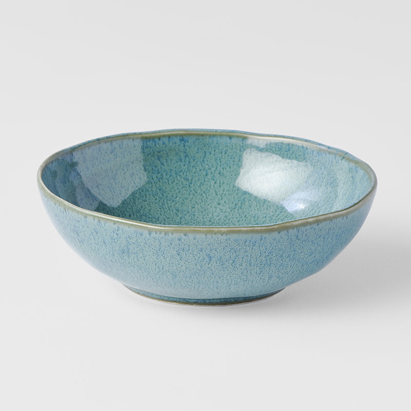 Bowl Oval 14cm Peacock Glaze