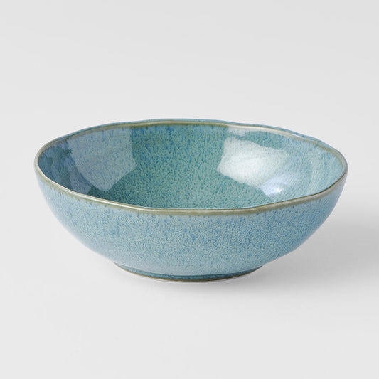 Bowl Oval 14cm Peacock Glaze