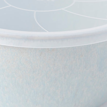 Bowl with Lid 13cm Steel Grey Glaze