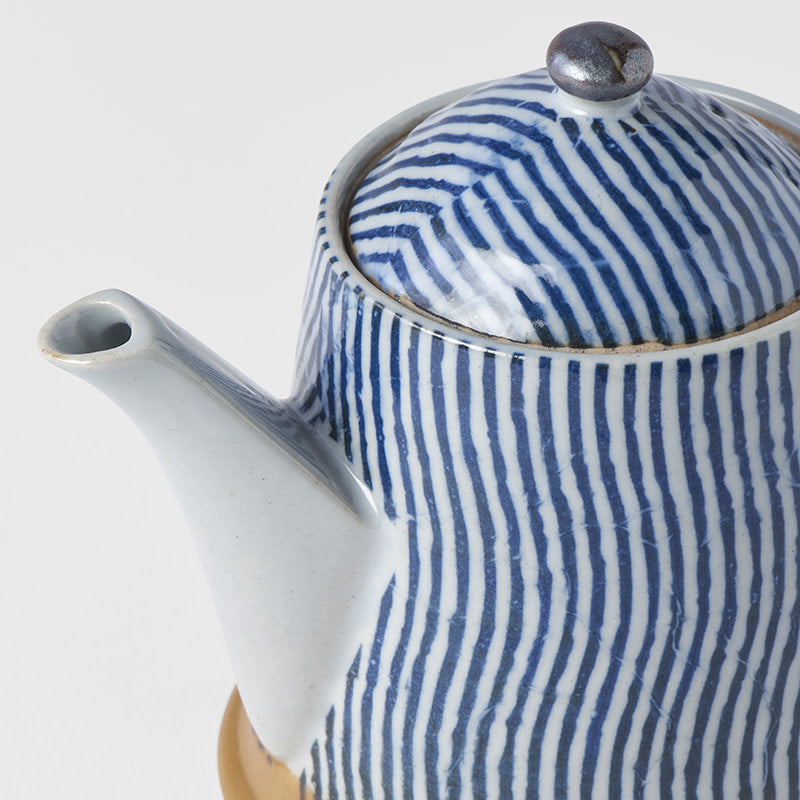 Teapot 400ml Wavy Line Design