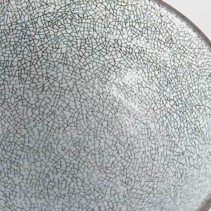 Bowl 15cm Crazed Grey Glaze