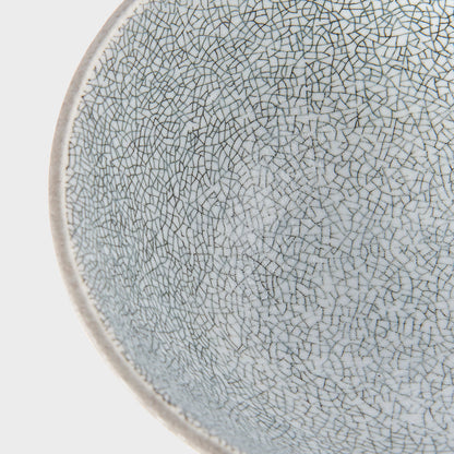 Bowl 15cm Crazed Grey Glaze