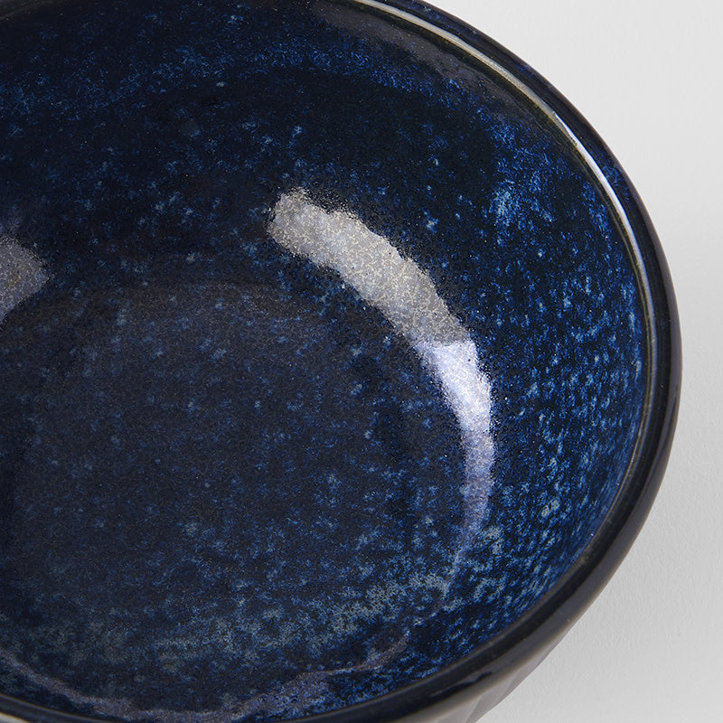 Ramekin Sauce Dish 10.5cm Ridged Indigo Glaze