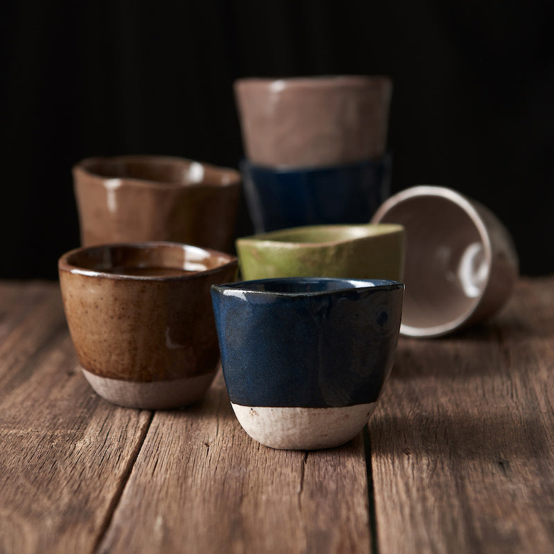 Lopsided Mug 200ml Matcha Green Glaze