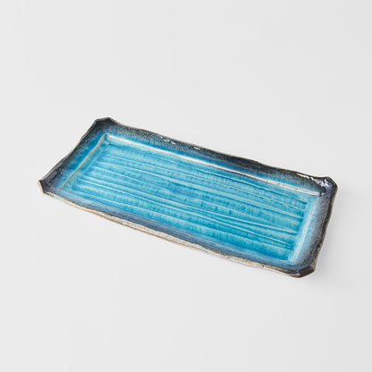 Serving Platter 42cm Sky Blue Glaze