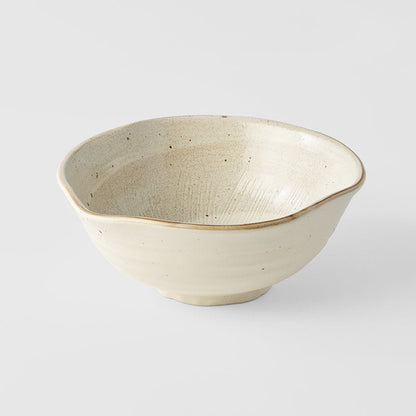 Bowl Organic 18cm Spiral Sand Glaze