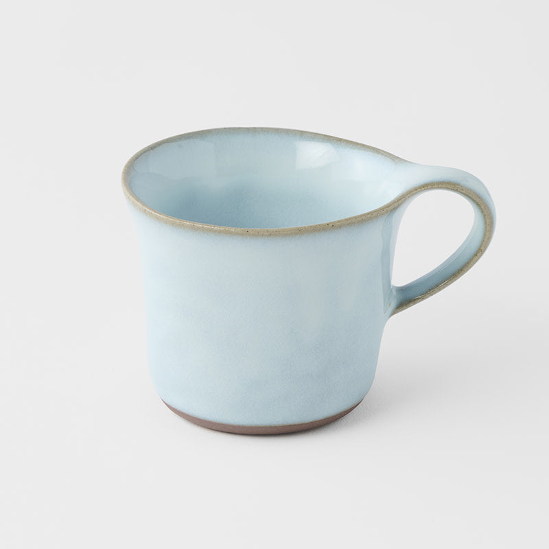 Cup 130ml Swoop Ice Blue Glaze