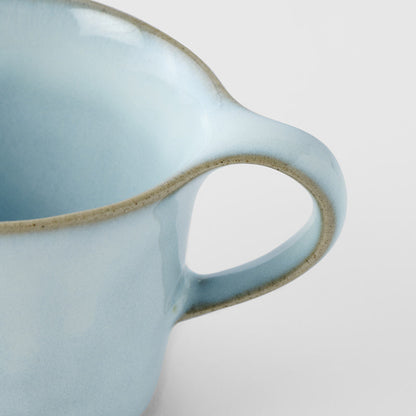 Cup 130ml Swoop Ice Blue Glaze