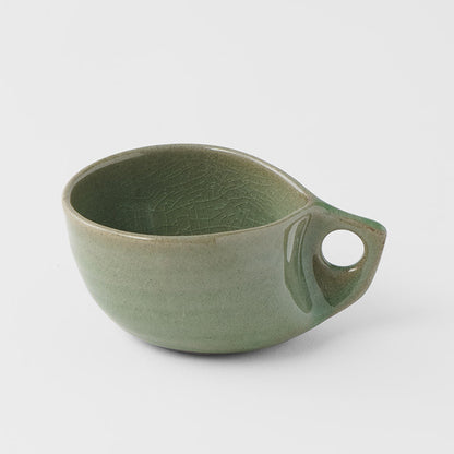 Cup 100ml Arc Green Glaze
