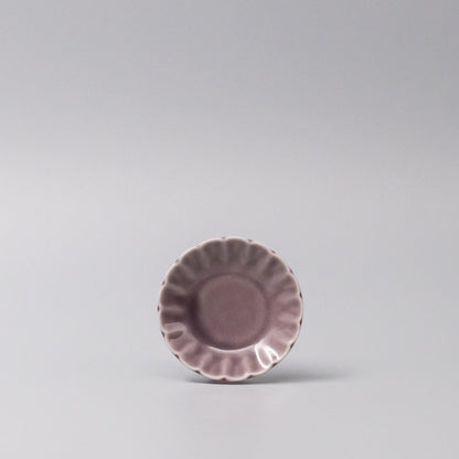 Sauce Dish 8cm Scallop Lilac Gloss Glaze