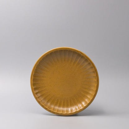 Plate 21.5cm Sunburst Turmeric Glaze