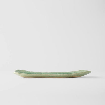 Plate Sashimi 31cm Amane Emerald Glaze