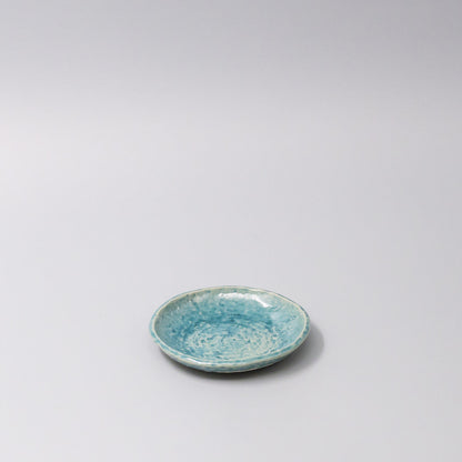 Sauce Dish 11.5cm Crackle Turquoise Glaze