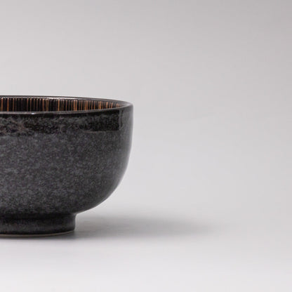 Bowl 16cm Bronze Converging Line Glaze