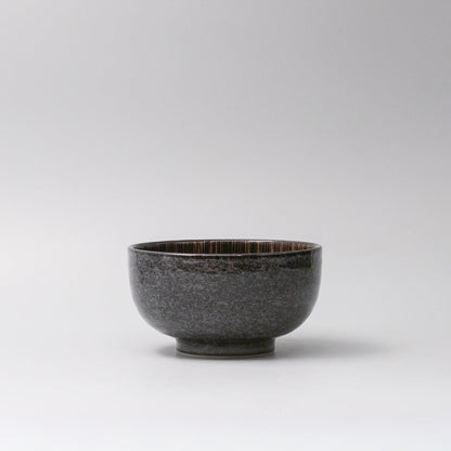 Bowl 16cm Bronze Converging Line Glaze