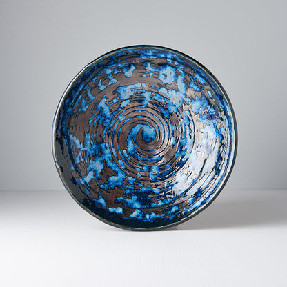 Pasta Bowl 24cm Copper Swirl Glaze