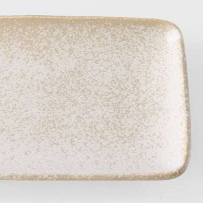 Plate Rectangular 29.5cm White Fade Glaze