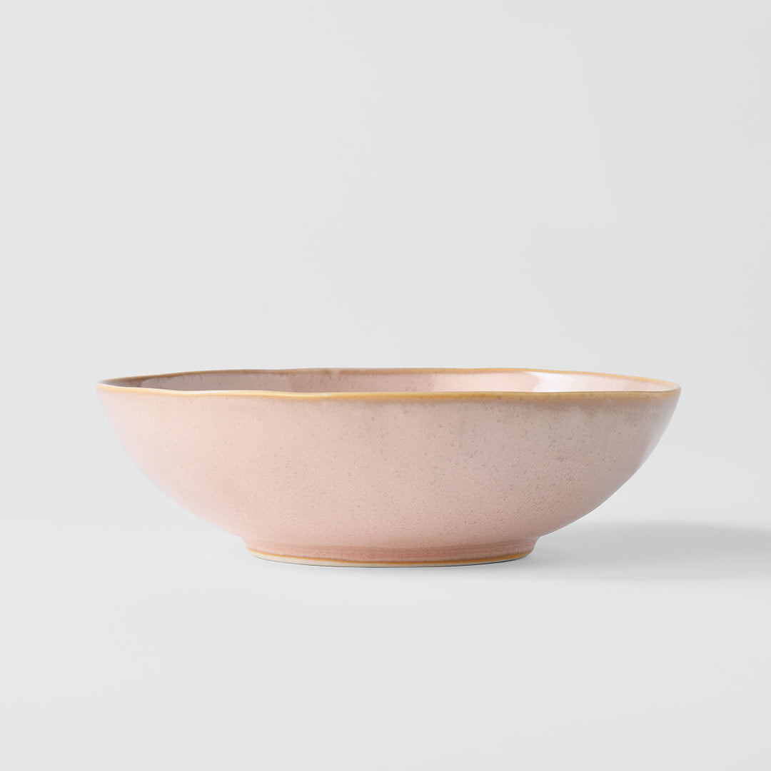 Bowl Oval 16cm Sakura Pink Glaze