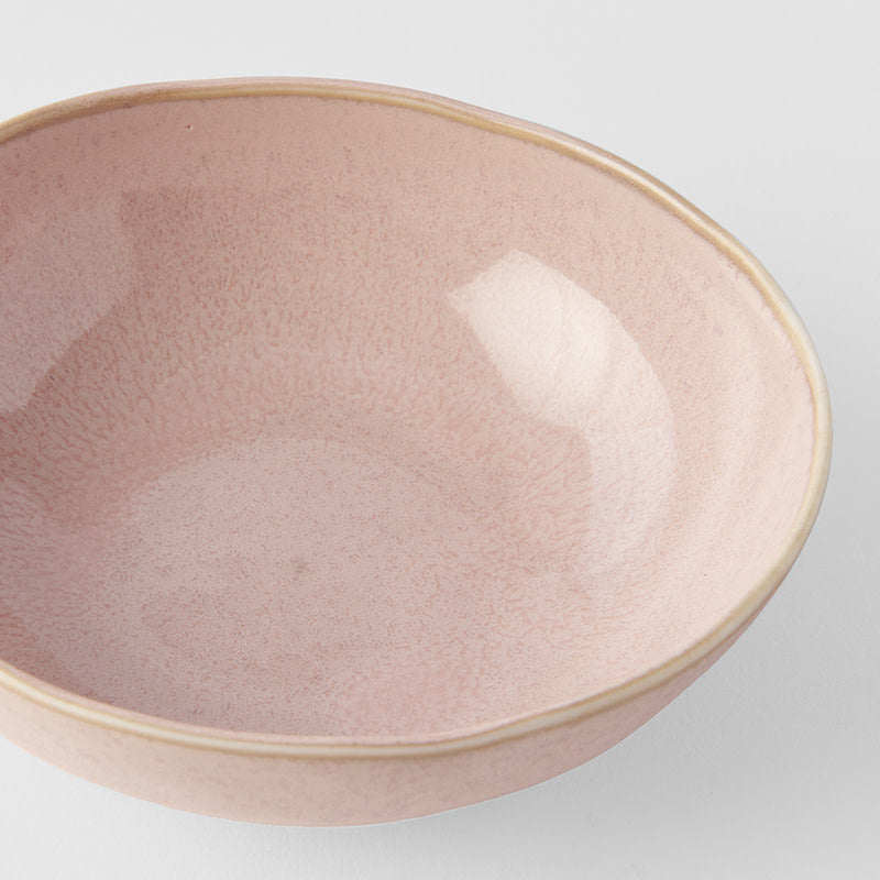 Bowl Oval 14cm Sakura Pink Glaze