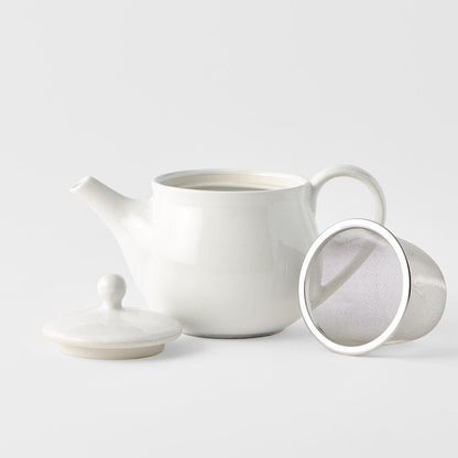 Teapot 400ml Matte White Glaze