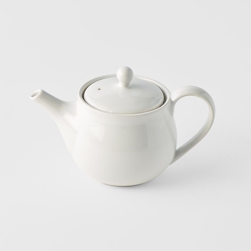 Teapot 400ml Matte White Glaze