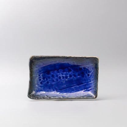 Sushi Plate Swept Side 26cm Cobalt Dark Edge