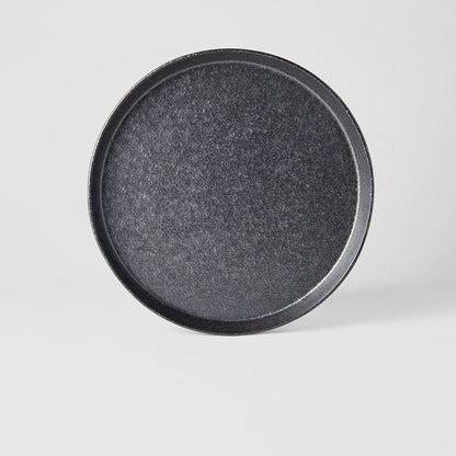 Plate High Rim 25cm Craft Black Design