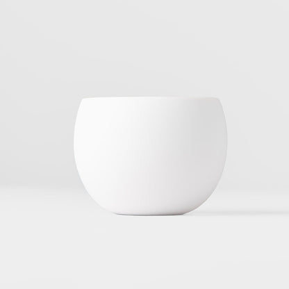 Cup Shochu 8.5cm Matte White & Light Blue Glaze