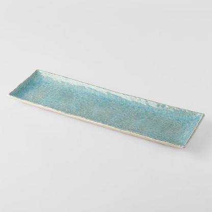 Platter 50cm Crazed Blue Glaze