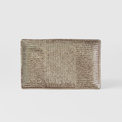 Sushi Plate 21cm Light Brown Glaze