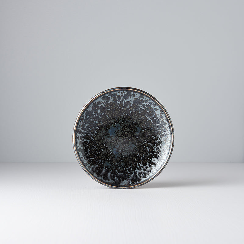 Tapas Plate 17cm Black Pearl Glaze
