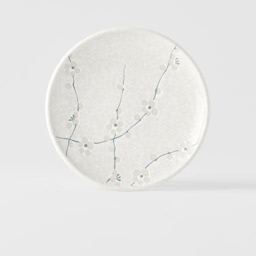 Tapas Plate 17cm White Blossom Glaze