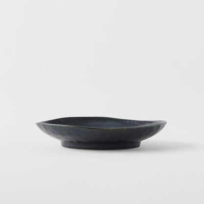 Saucer Organic Shape 13.5cm Kanso Matte Black Glaze