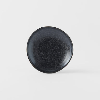 Saucer Organic Shape 13.5cm Kanso Matte Black Glaze