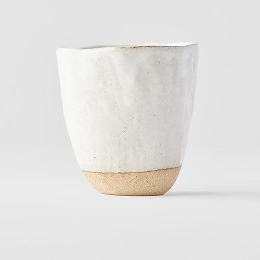 Lopsided Mug 275ml White & Bisque Glaze