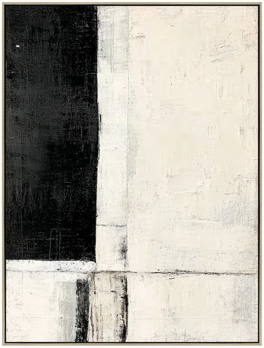 Black & White Framed Artwork 120cm