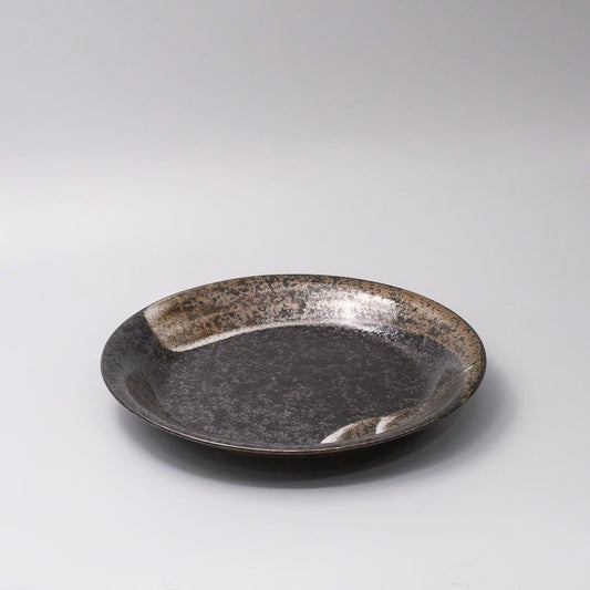 Plate 28cm Bronze Brushstroke Glaze