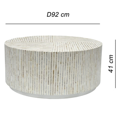 PURIST MOTHER OF PEARL HAND MADE COFFEE TABLE